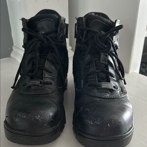 Bates Black Tactical composite toe Boots with Ankle Support and Lace-Up Design